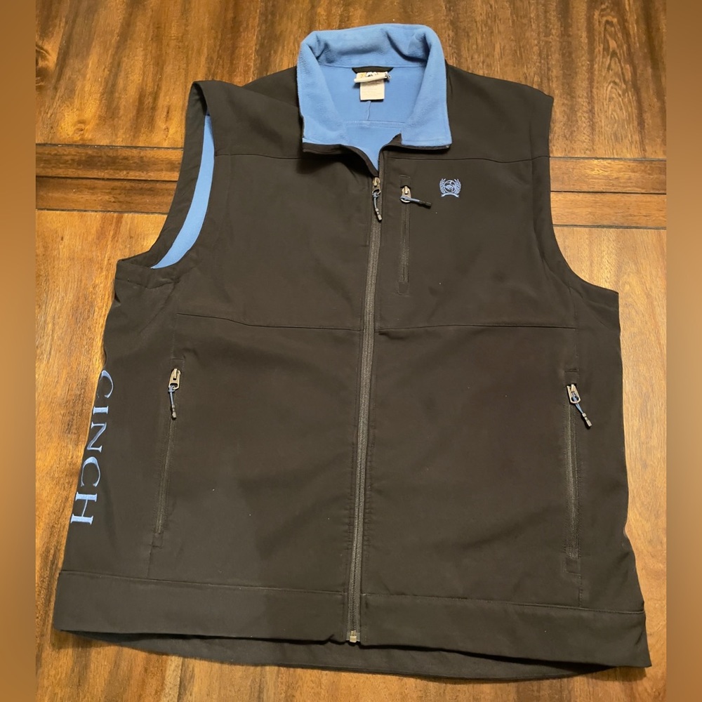 Black Cinch Men’s Concealed Carry Western Vest.  XL
